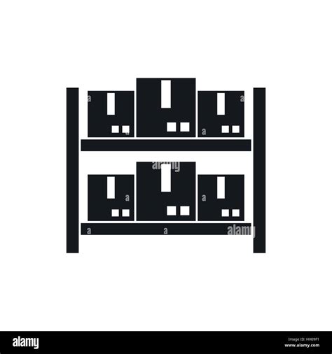 storage  goods  warehouse icon  simple style isolated  white background warehousing