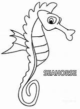 Pages Seahorse Coloring Printable Getcolorings sketch template