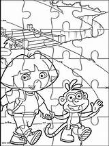 Dora Explorer Jigsaw Puzzles sketch template
