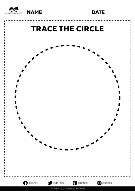 trace  circle  printable wwwkidsnexcom
