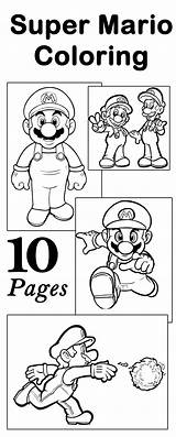 Mario Super Coloring Pages Party Bros Printable Birthday Brothers Top Color Printables Ausmalbilder Da Games 6th Idee Per Little Online sketch template