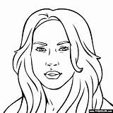 Jennifer Lopez Coloring Thecolor Pages Actress sketch template