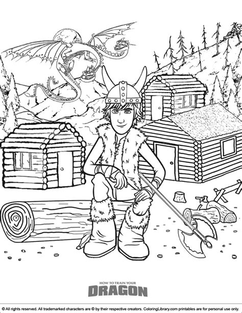 coloring pages  kids   train  dragon