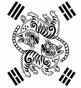 Corea Coree Tigre Coréen Coloriage Imprimer Coréens Tigers Getcolorings Kolorowanki Relaksacyjne Tygrysy Koreańskie Tigri Coreane Adulti Coloriages Południowa sketch template