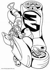 Coloring Pages Action Motorcycle Kids Man Color Cartoon Print Printable sketch template
