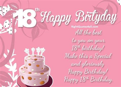 100 Best Happy 18th Birthday Wishes Quotes And Status