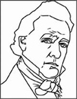 Buchanan James Coloring Presidents sketch template