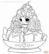 Coloring Pages Cupcakes Cookies Chibi Cupcake Girl Popular Printable sketch template