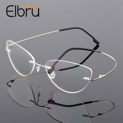 Fonex Titanium Alloy Rimless Glasses Frame Women Ultralight Eyeglasses