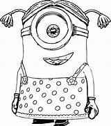 Minion Coloring Pages Minions Drawing Girl Easy Birthday Evil Girls Happy Kids Clipart Awesome Little Color Wecoloringpage School Collection Getcolorings sketch template