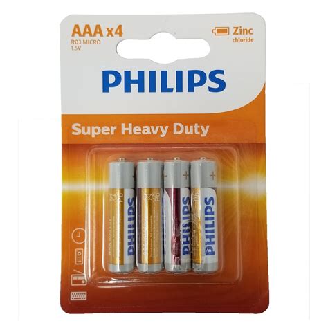 philips aaa zinc chloride triple  batteries   super heavy duty battery walmartcom