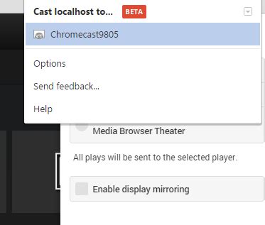 introducing   chromecast  media browser