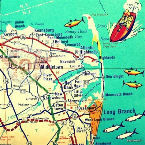 jersey shore map meaningful gifts   jersey shore etsy