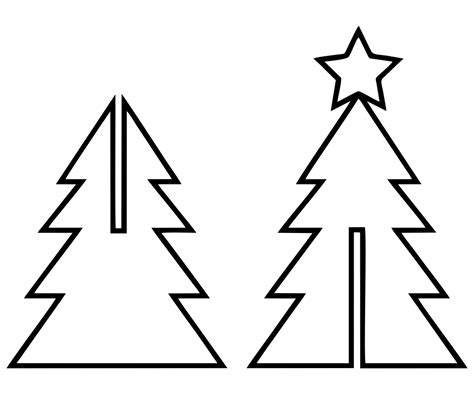 christmas tree printable templates     printablee