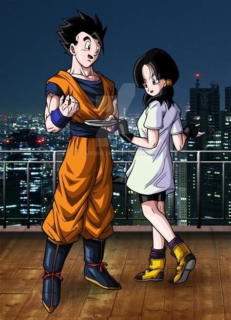 gohan and videl dragon ball z c toei animation funimation and sony