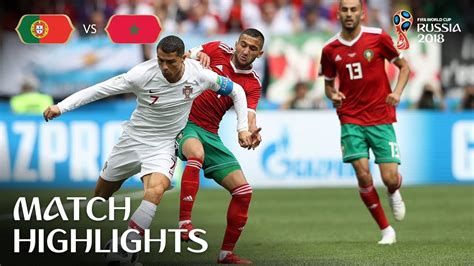 Spiel Höhepunkte Portugal Marokko 1 0