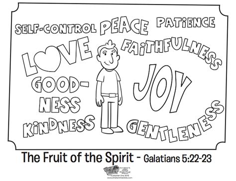 fruit   spirit coloring page whats   bible