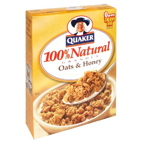 quaker granola  oats honey  natural