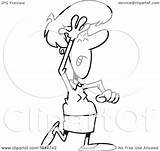 Forgetful Businesswoman Slapping Forehead Her Toonaday Outline Illustration Cartoon Royalty Rf Clip 2021 sketch template