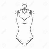 Swimsuit Bathing Drawing Suit Girls Getdrawings sketch template