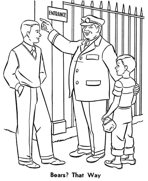 zookeeper coloring pages  trip   zoo coloring page  kids