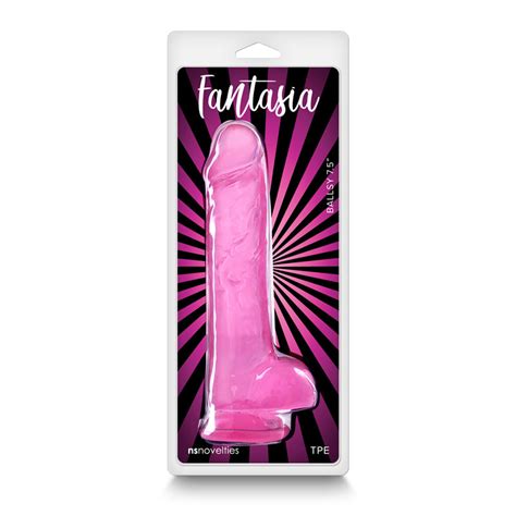 Fantasia Ballsy 7 5 In Jelly Dildo Pink –