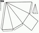Geometricas Armar Square Pyramide Cuerpos Geometricos Piramide Cuadrada Quadratische Basis Recortar Formen Geometrische Pirámide Molde Geométricas Triangular Prisma Oncoloring Pintar sketch template