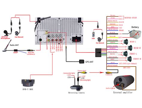 joying head unit connection diagram  power cord  av cables