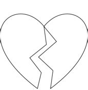 broken heart coloring page heart coloring pages  printable