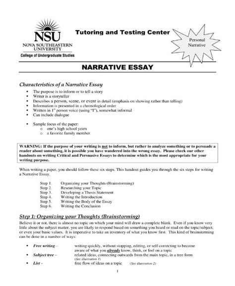 narrative report research paper narrative