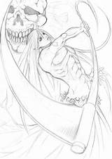 Reaper Grim Anime Template sketch template
