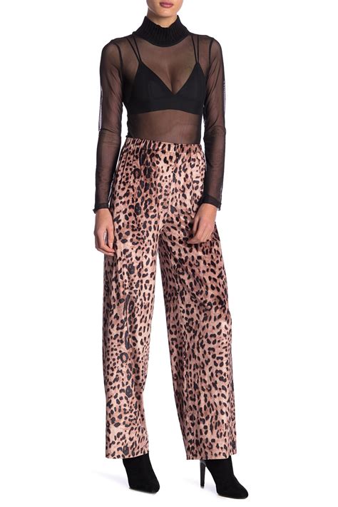 love harmony leopard print high waisted velour pants nordstrom rack