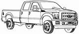 Ford Pages Truck 250 Coloring Clipart Template sketch template
