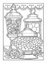 Coloring Pages Food Candy Dessert Colouring Print Printable Color Sheets Bar Gourmandises Fargelegging Adult Book Desserts Books Cute Rocks Google sketch template