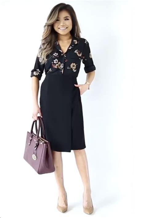 polished business casual work attire business casual skirt business outfits