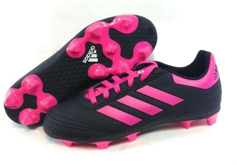 girls adidas goletto youth soccer cleats shoes  black pink size   sale  ebay