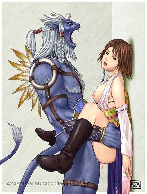 Yuna And Kimahri Ronso Final Fantasy And 1 More Drawn By Azasuke