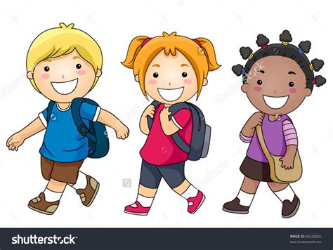 walking  school clipart   cliparts  images  clipground