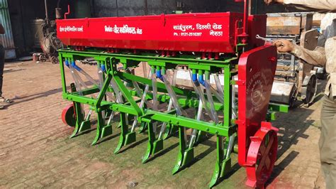 tractor mounted seed drill  agriculture size   tyne id