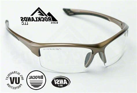 elvex sonoma™ rx350™ bifocal safety reading glasses clear 1 0