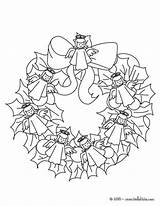Christmas Coloring Garland Pages Wreath Color Angel Print Printable Figurines Getcolorings sketch template
