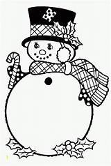 Coloring Scarf Snowman Winter Pages Divyajanani sketch template