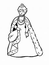 Queen Clipart Animated Cartoon Clip Library Cliparts Coloring sketch template