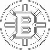 Bruins Boston Logo Coloring Outline Hockey Logos Pages Nhl Vector Clipart Oilers Broken Edmonton Bison Stencil Drawing Sheets Clip Print sketch template