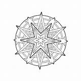 Mandalas Star Coloring Mandala Pages Printable Coloriage Etoile Pour Kb sketch template