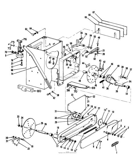 bunton bobcat ryan    heavy duty sod cutter parts diagram  case  rear