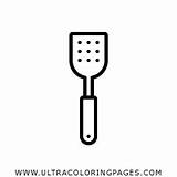 Spatula Coloring Pages sketch template