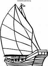 Kapal Vela Barcos Laut Mewarnai Barca Barche Coloring4free Paud Tk sketch template