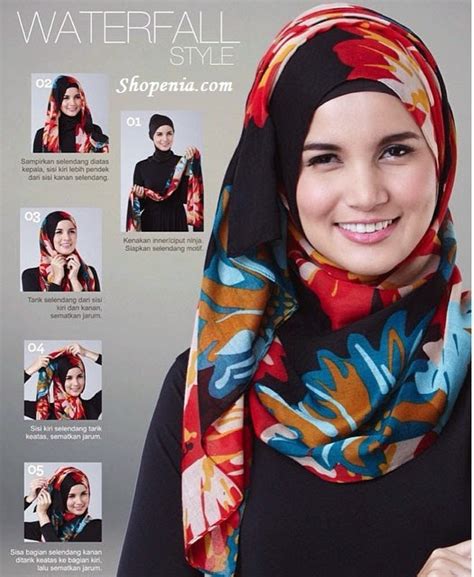 tutorial hijab segi empat elzatta jilbab cornskin