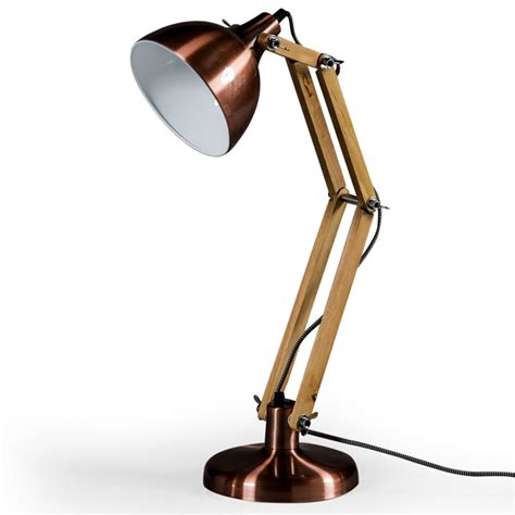 copper wooden desk lamp modern table lamps